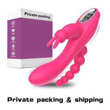 3 in 1 Adult Rabbit Vibrator / G-Spot Vagina Clitoris Stimulator / Female Anal Dildo Vibrator - EVE's SECRETS